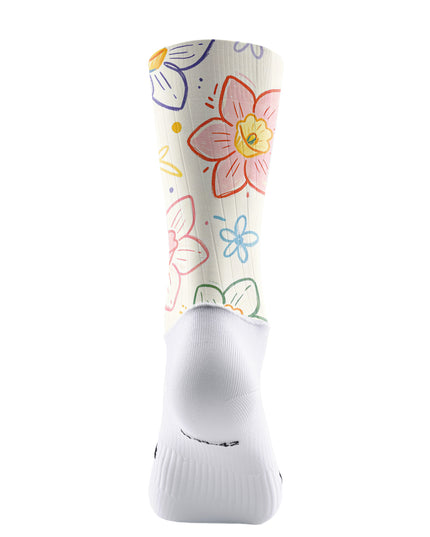 ROCKBROS Women Hand-Drawn Daffodil Print Short Sleeve Cycling Set